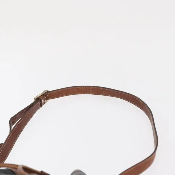 Authentic CELINE Shoulder Bag Leather Black Gold - Picture 15 of 16